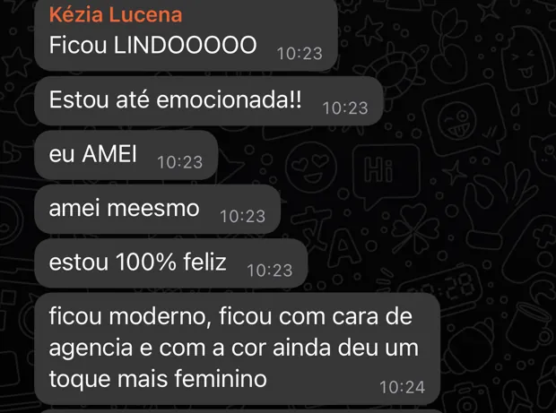 Print de conversa: ficou com cara de agência