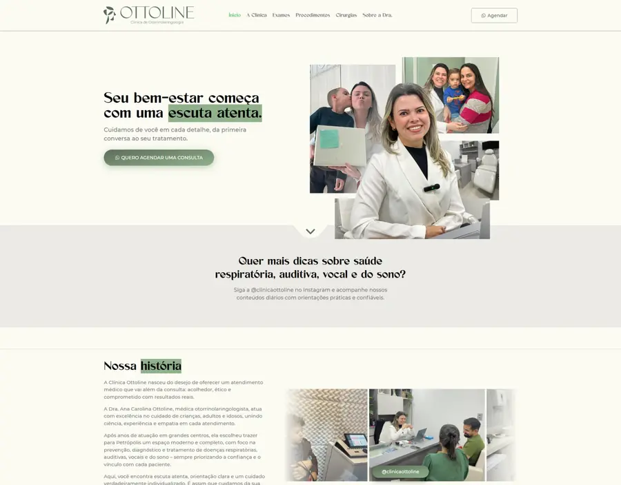Site da Clínica Ottoline