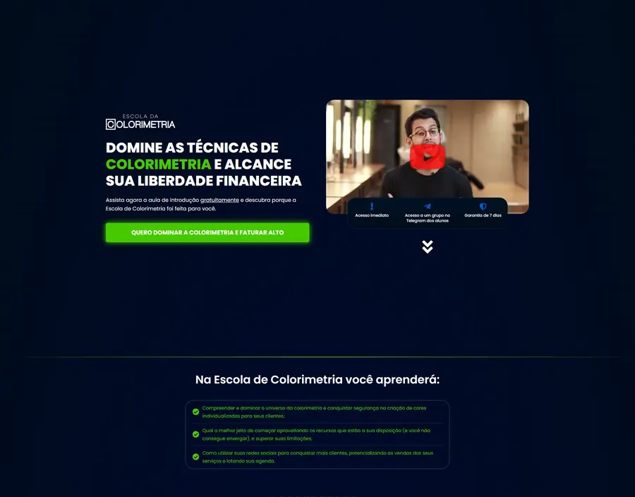 Site da Escola de Colorimetria do Igor Marques